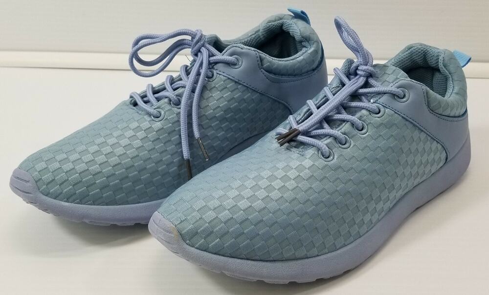 BG) Take A Walk Women's Light Baby Blue Lace Up Sneakers Size 9